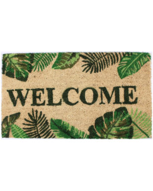 Kokosmåtte med tekst "Welcome"