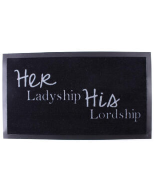 Nylonmåtte med tekst "Her Ladyship