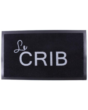 Nylonmåtte med tekst "Le Crib"