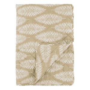 Aix Quilt m. tropisk bladmønster