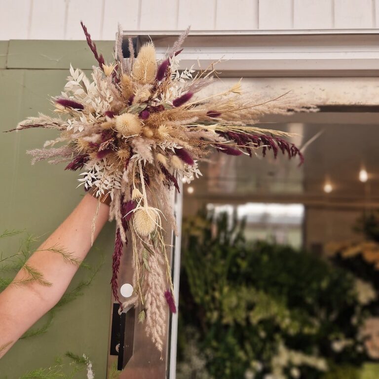 Dekoration af tørrede blomster