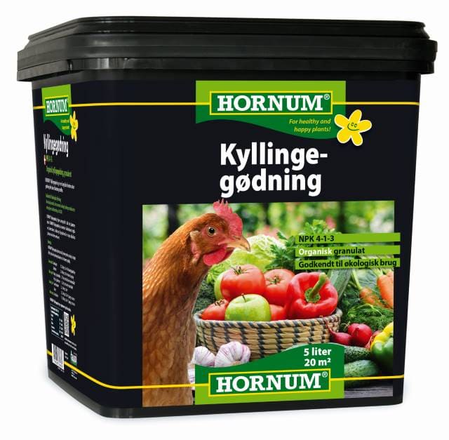 Hornum kyllingegødning - 5 liter