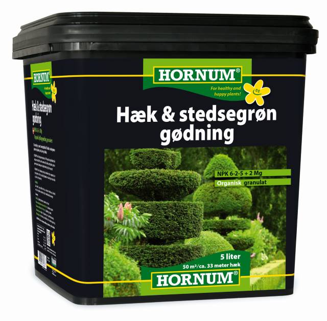 Hæk & stedsegrøn gødning - 5 liter