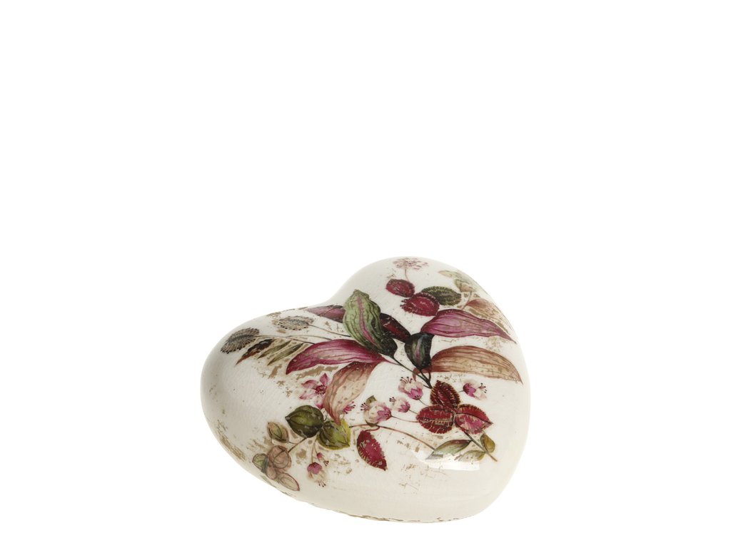 Florac hjerte m. blomstermotiv