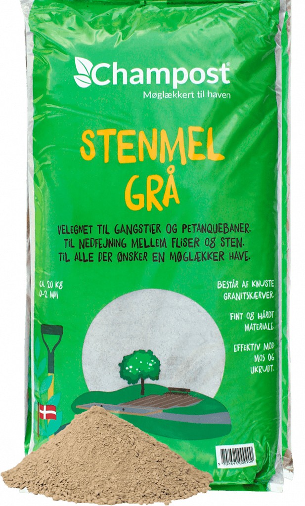 Champost Stenmel Grå 20L