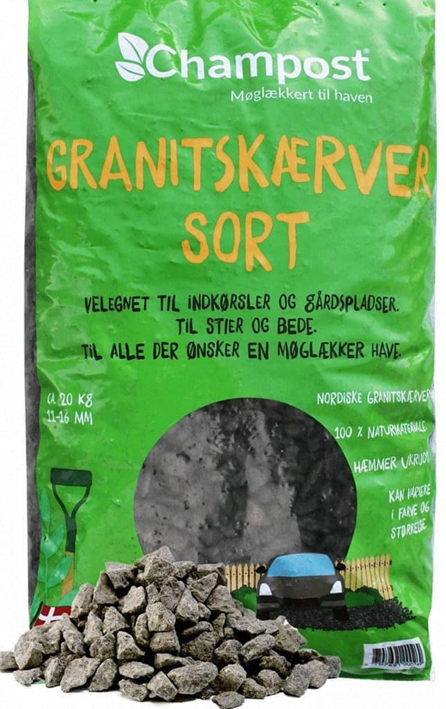 Champost Granitskærver Sort 20Kg