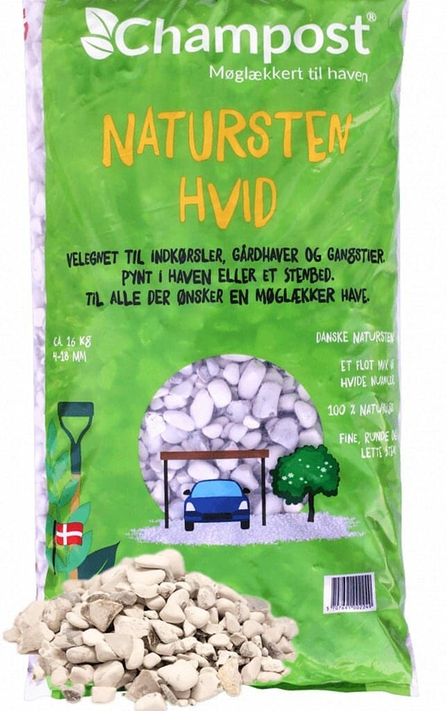 Champost Natursten Hvid 16Kg