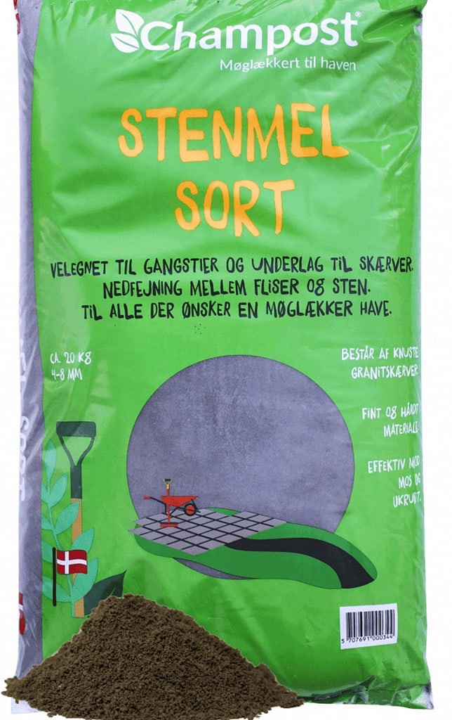 Champost Stenmel Sort 20L