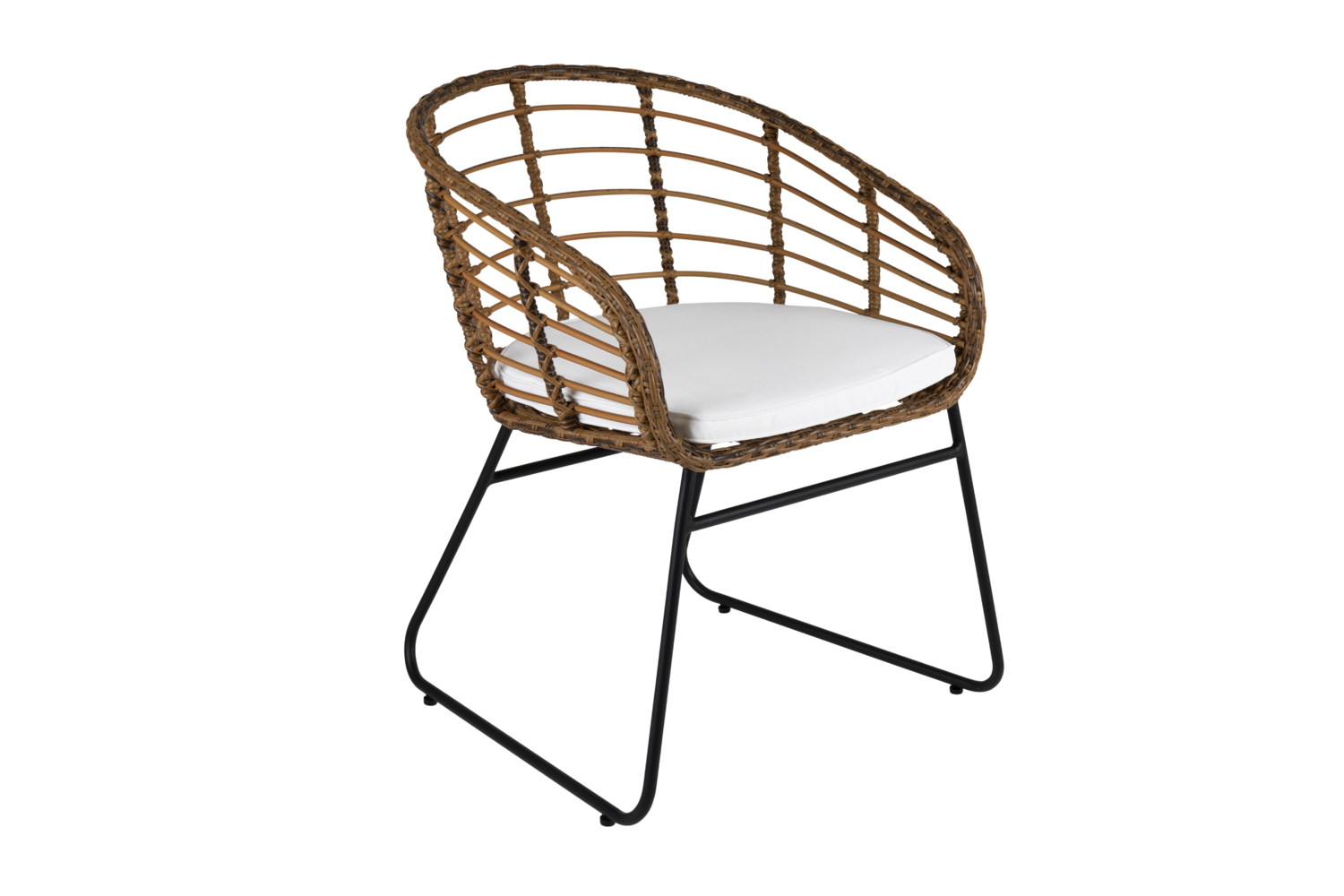 Covelo Spisebordsstol - Natur/hvid